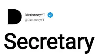 Secretary Meaning in English