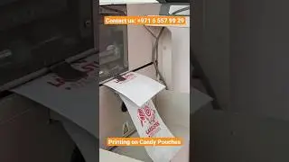 Printing on Candy Pouches | THP600 #thermalprinter #pouches #thermalprinting #uae #sharjah #shorts