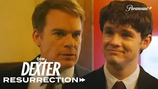 Harrison Supports Dexter at Prudence&rsquo;s Funeral | Dexter: Resurrection