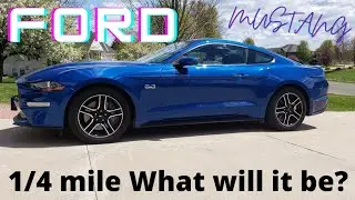 2018 Mustang GT 1/4 mile with dragy!