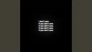 I Don't Care