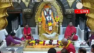 Sai Baba Prata Aarti Darshan ll Live Darshan shridi temple ll sairam ll 23 january 26 