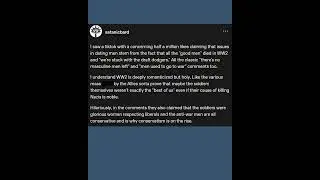 Romanticized WW2, Tumblr Post #tumblr #tumblrpost #tumblrtextpost