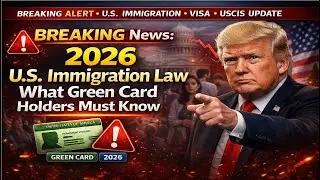 BREAKING: 2026 U.S. Immigration Law &mdash; What Green Card Holders Must Know