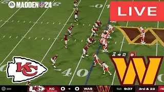 🔴LIVE : Kansas City Chiefs vs Washington Commanders | NFL Season Match Live Now MADDEN25 PS5