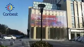 Outdoor building transparent led screen led display glass led video wall
