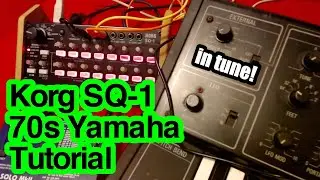 Yamaha CS series + Korg SQ-1 tutorial