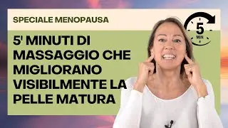 5&rsquo; di massaggio facciale che migliorano visibilmente la pelle matura