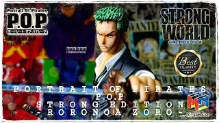 Portrait Of Pirates P.O.P Strong World Edition Roronoa Zoro Original Megahouse One Piece Figures