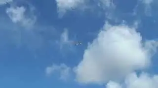 Glider Plane above Brentor Church Dartmoor Devon England UK