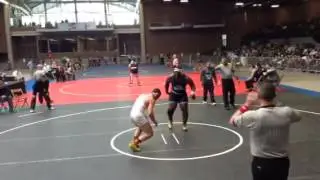 John Morin at 2015 Junior National Wrestling Championship vs Chris Ballard (NEO, un-ranked)
