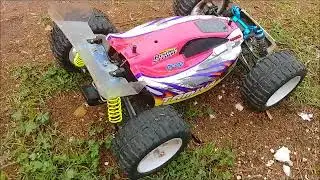 My Tamiya DF02 with BIG wheels and Stuffed Spur Gear 1