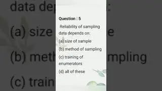 Class 11 statistics Chapter 2 MCQ Full video link in description #shorts #short   @notesforall987