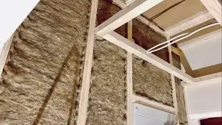 Renovation: Sheep wool insulation. Wall done.