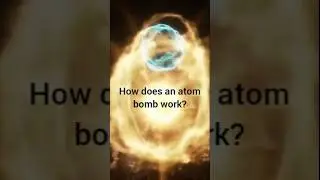 how does atom bomb works? #science #atom #nuclearbomb #nuclearwar #trendingshorts #trending