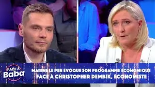Marine Le Pen &eacute;voque son programme &eacute;conomique face &agrave; Christopher Dembik, &eacute;conomiste