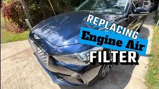 2.0T GENESIS G70 | KIA STINGER | 2018-2023 | HOW TO REPLACE ENGINE AIR FILTER
