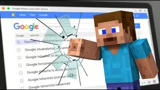 Секретный Майнкрафт в Гугле! 💥 Разбивай страницы как Стив &mdash; работает прямо в браузере!