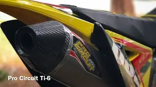 Suzuki Rmz 250 Pro Circuit Ti-6 Titanium Exhaust System (Sound Bite)