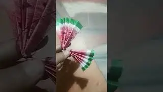 coloured paper fan