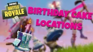 ALL BIRTHDAY CAKE LOCATIONS - Fortnite Birthday Challenges | Fortnite Battle Royale