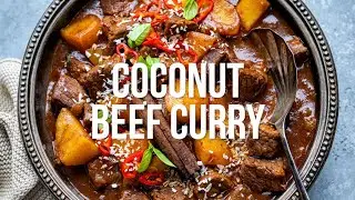 Asian Style Coconut Beef Curry | Supergolden Bakes