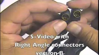 S-Video Cable with Right Angle connectors, version B