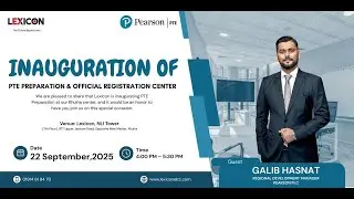 PTE Inauguration Ceremony || LEXICON || PTE || PEASON TEST AT KHULNA
