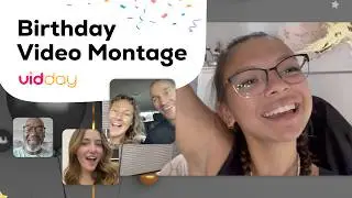 Best Birthday Video Montage 🎉 | Surprise Group Gift Made with VidDay