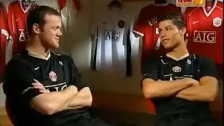 Rare interview with Ronaldo and RooneY back in 2007