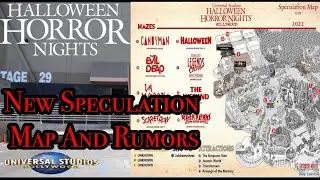 [2022] Universal Halloween Horror Nights Hollywood Speculation Map Version 3 : Thoughts and Rumors