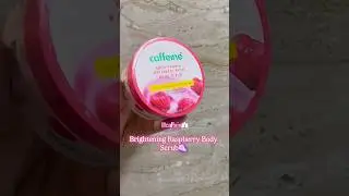 Tried this viral Mcaffeine Raspberry Body Scrub 🍇 #mcaffeine #bodyscrub #viral #trending  #shorts