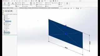 |How to work in Solidworks Sheetmetal Module|Base Flange+Feature Manager Tree|
