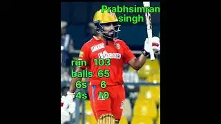 Prabhsimran singh ipl 2023 Punjab Kings XI vs Delhi capital Prabhsimran singh 103 run