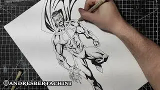Invincible Omni-Man SpeedPaint drawing / desenhando Invenc&iacute;vel comic art timelapse tutorial