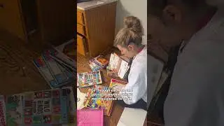 Declutter and organize kids&rsquo; activity books!  #homeorganization #momhacks #organizationtools