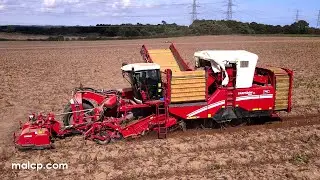 Harvest 2022: Harvesting potatoes in the Suffolk sunshine with a Grimme Varitron 270 Platinum TT