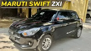 Maruti Suzuki Swift ZXi MT 2021-2024 | Black Colour | Walkaround | Interior | Top Model