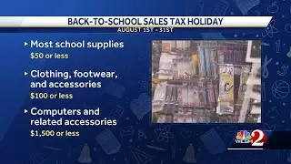 Friday: Florida's back-to-school sales tax holiday begins