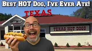 Best Hot Dog, I've Ever Ate! | Food Review | Texas Hot Dogs 