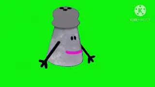 ms pepper waving green screen
