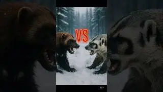 Wolverine VS Badger#wolverine #badger #animalbattle #wildlife #naturefacts#documentaryshorts #vs