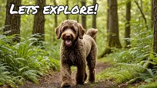 Exploring Gainesville Loblolly Woods Nature Park (Pet Friendly) light Chocolate labradoodle