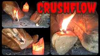 Fireplay with my trashed brown Buffalo Boots 👢🔥😈