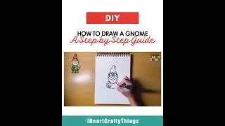 How to Draw a Gnome &ndash; Easy Step-by-Step Drawing Tutorial for Kids  #howtodraw #drawingtutorial