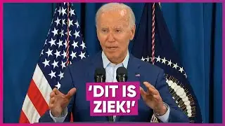 Boze Biden reageert fel op moordaanslag Trump