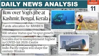 11th February 2022 Daily Current Affairs/Burning Issue