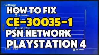 How To Fix PS4 CE-30035-1 Please try again after a while