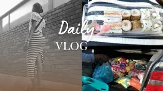 Spend the day with me:Grocery shopping|Trying sushi for the first time 