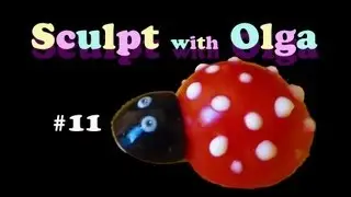 #11 Sculpt a Lady Bug. Preschool Clay Modeling. Пластилин для дошкольников. Art в детском саду.